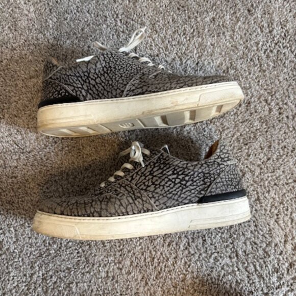 Duke + Dexter Men's Ritchie Nelly Printed Suede Cupsole Trainers size 10 - Picture 6 of 8